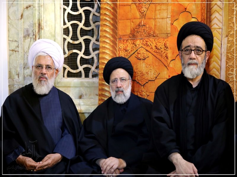حضور امام جمعه تبریز در آیین سنتی خطبه خوانی حرم مطهر رضوی