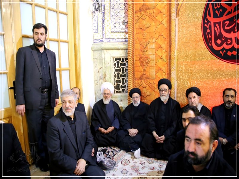 حضور امام جمعه تبریز در آیین سنتی خطبه خوانی حرم مطهر رضوی
