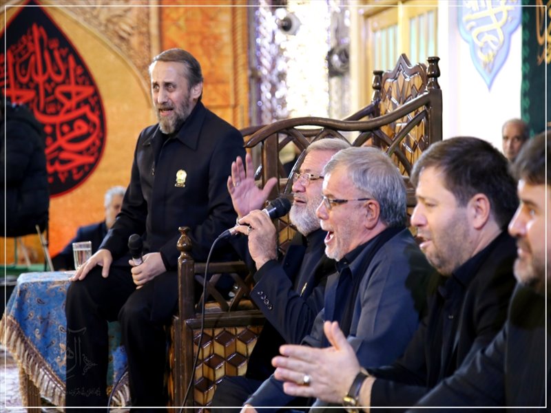 حضور امام جمعه تبریز در آیین سنتی خطبه خوانی حرم مطهر رضوی