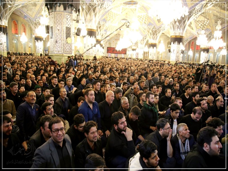 حضور امام جمعه تبریز در آیین سنتی خطبه خوانی حرم مطهر رضوی