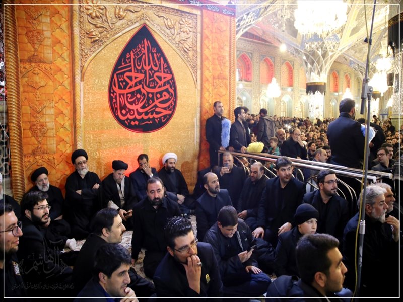 حضور امام جمعه تبریز در آیین سنتی خطبه خوانی حرم مطهر رضوی