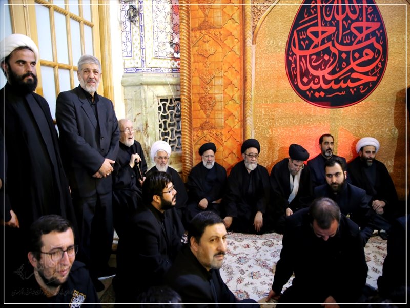 حضور امام جمعه تبریز در آیین سنتی خطبه خوانی حرم مطهر رضوی