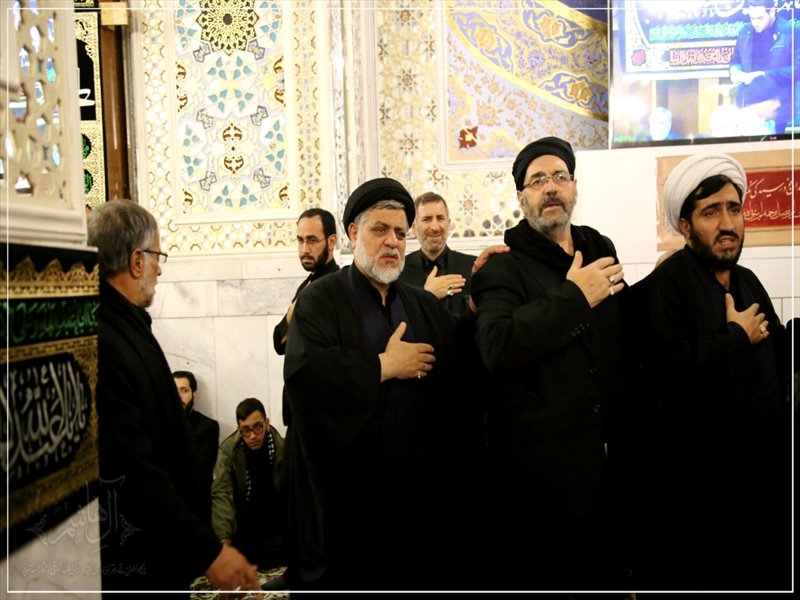 حضور امام جمعه تبریز در آیین سنتی خطبه خوانی حرم مطهر رضوی