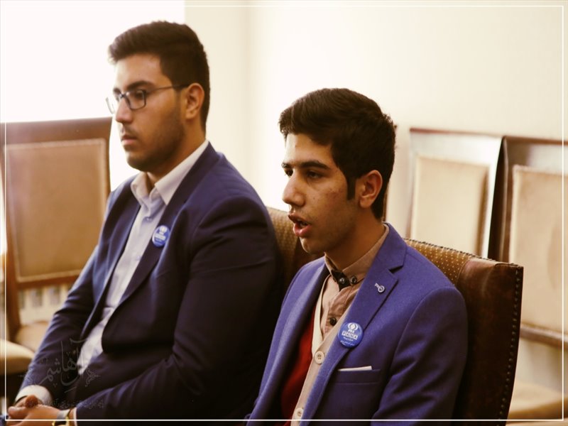 دیدار دانش‌آموزان خبرنگار پانا با نماینده ولی فقیه در آذربایجان شرقی