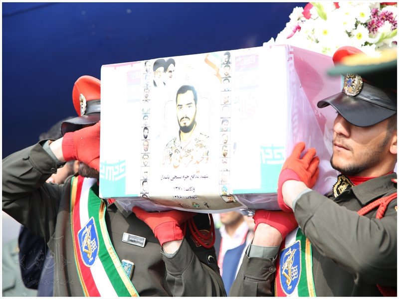 مراسم استقبال از پیکر مطهر شهید وحید فرهنگی والا