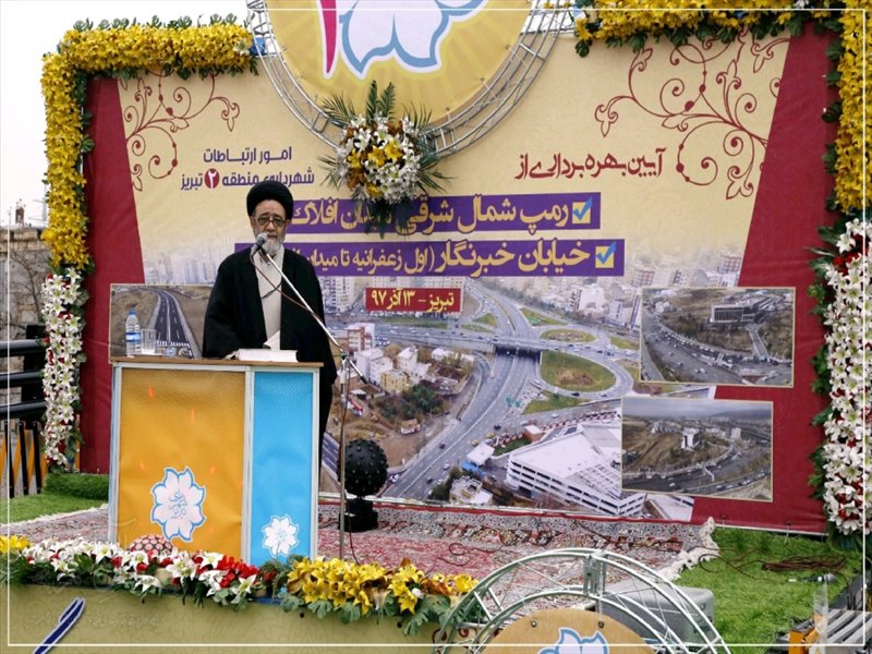 افتتاح 2 طرح عمران شهری در تبریز