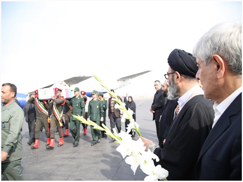 مراسم استقبال از پیکر مطهر شهید وحید فرهنگی والا