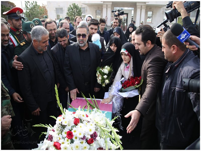 مراسم استقبال از پیکر مطهر شهید وحید فرهنگی والا