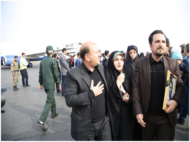 مراسم استقبال از پیکر مطهر شهید وحید فرهنگی والا