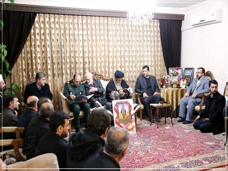 دیدار با خانواده شهید جبهه مقاومت، امام پناه