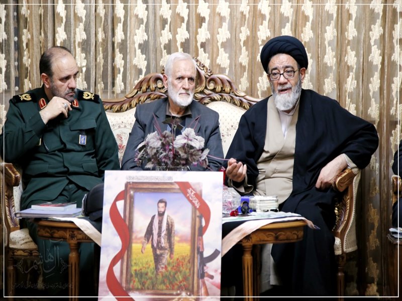 دیدار با خانواده شهید جبهه مقاومت، امام پناه