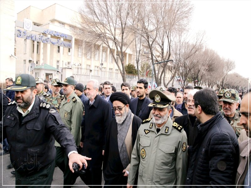 تصاویر حضور باشکوه مردم غیور تبریز در راهپیمایی 22 بهمن 97