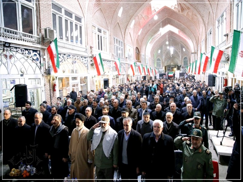 مراسم یادواره شهدای قیام ۲۹ بهمن مردم تبریز