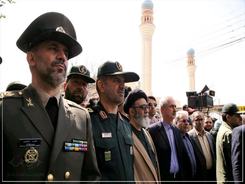 راهپیمایی نمازگزاران تبریزی در محکومیت تحریم سپاه