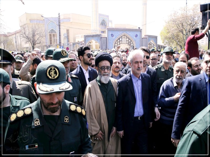 راهپیمایی نمازگزاران تبریزی در محکومیت تحریم سپاه