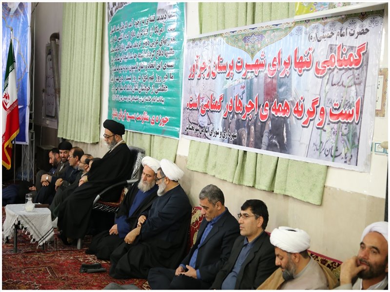 مراسم اولین سالگرد خاکسپاری شهدای گمنام شهر بخشایش