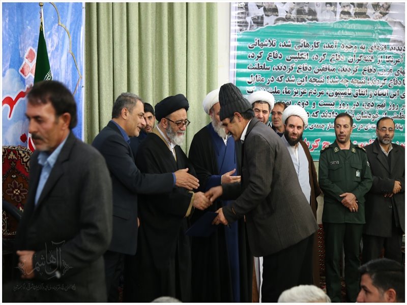 مراسم اولین سالگرد خاکسپاری شهدای گمنام شهر بخشایش