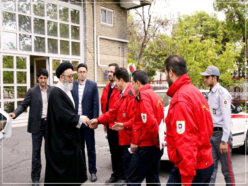 تقدیر از آتش نشانان در اطفای حریق بازار تبریز