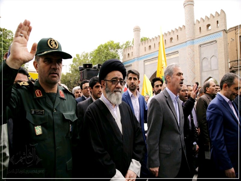 راهپیمایی مردم غیور تبریز در حمایت از بیانیه شورای عالی امنیت ملی
