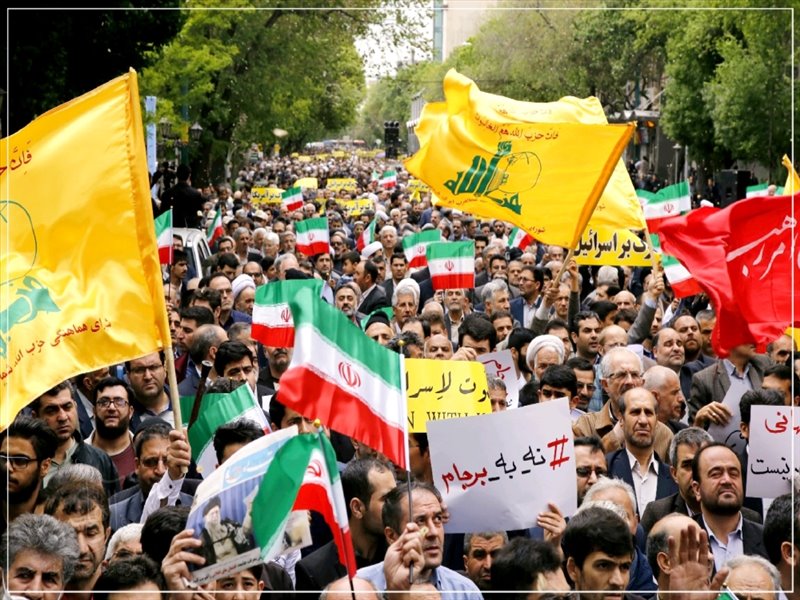راهپیمایی مردم غیور تبریز در حمایت از بیانیه شورای عالی امنیت ملی