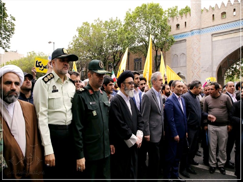 راهپیمایی مردم غیور تبریز در حمایت از بیانیه شورای عالی امنیت ملی