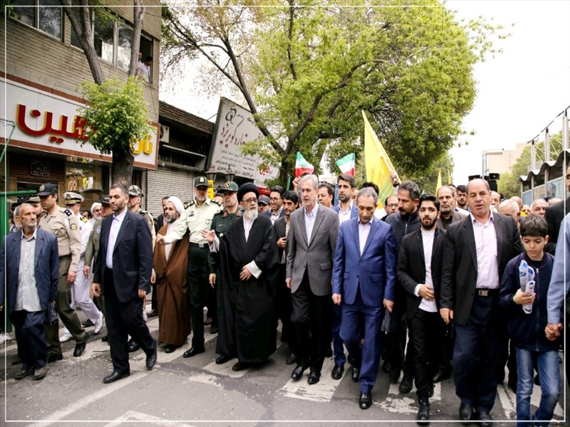 راهپیمایی مردم غیور تبریز در حمایت از بیانیه شورای عالی امنیت ملی
