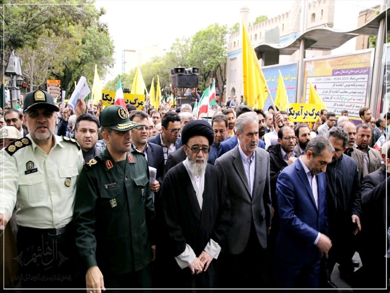 راهپیمایی مردم غیور تبریز در حمایت از بیانیه شورای عالی امنیت ملی