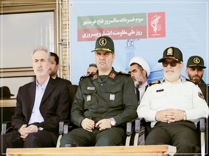 صبحگاه مشترک نیروهای مسلح در تبریز برگزار شد