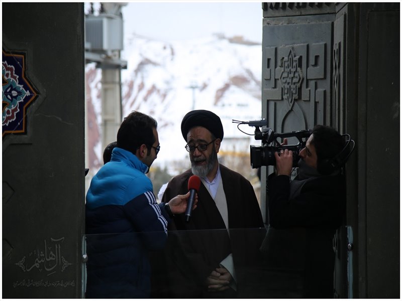 حضور امام جمعه تبریز در مراسم کوهپیمایی