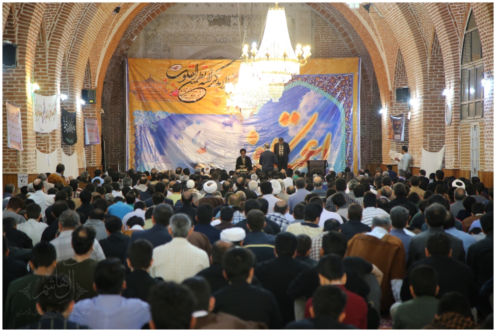 حضور نماینده ولی فقیه در جمع معتکفین مسجد جامع تبریز